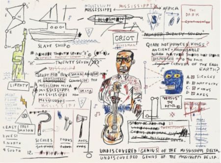 Sérigraphie Basquiat - Undiscovered Genius