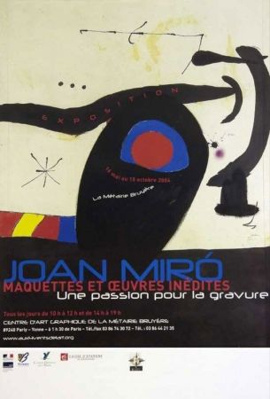 Affiche Miró - Une passion pour la gravure