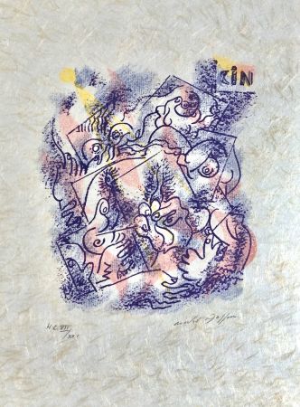 Lithographie Masson - Une étoile de craie