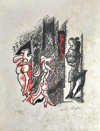 Lithographie Masson - Une étoile de craie