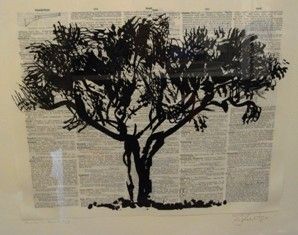 Linogravure Kentridge - Universal Archive Tree D