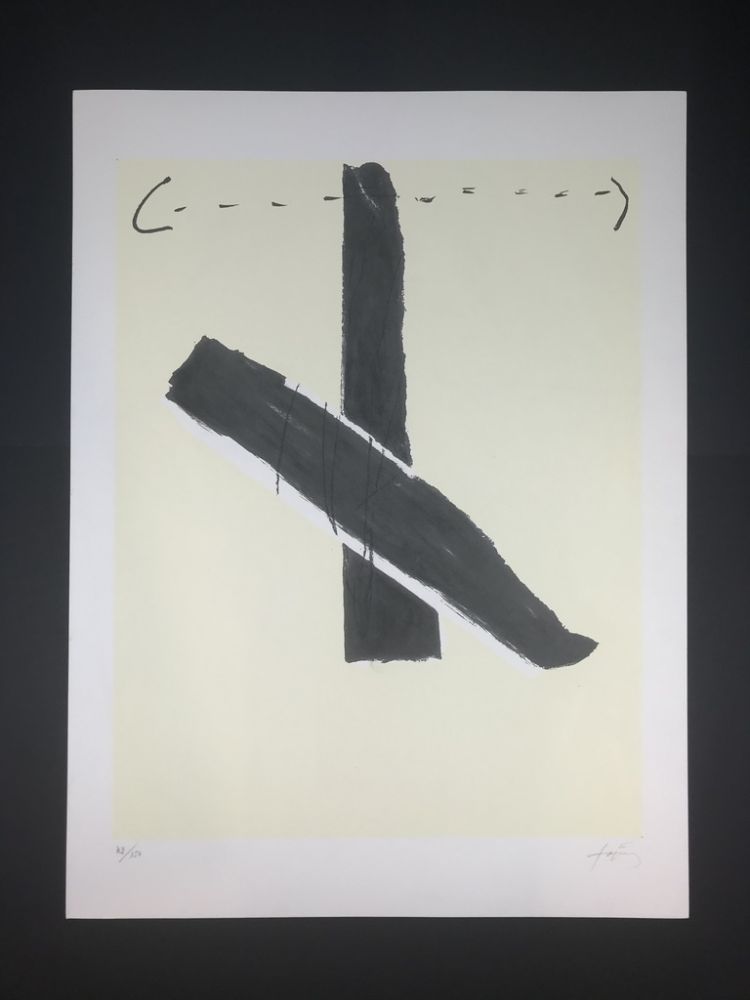 Lithographie Tàpies - Untitled 