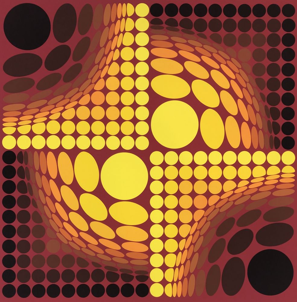 Sérigraphie Vasarely - Untitled 