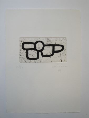 Aquatinte Chillida - Untitled