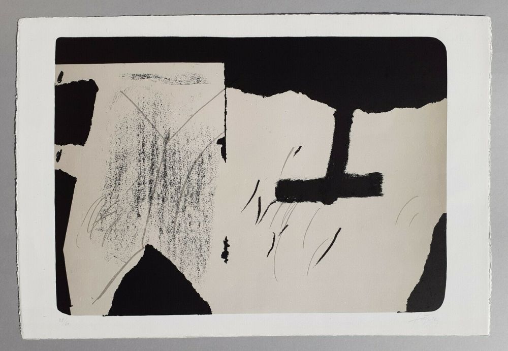 Lithographie Tàpies - Untitled