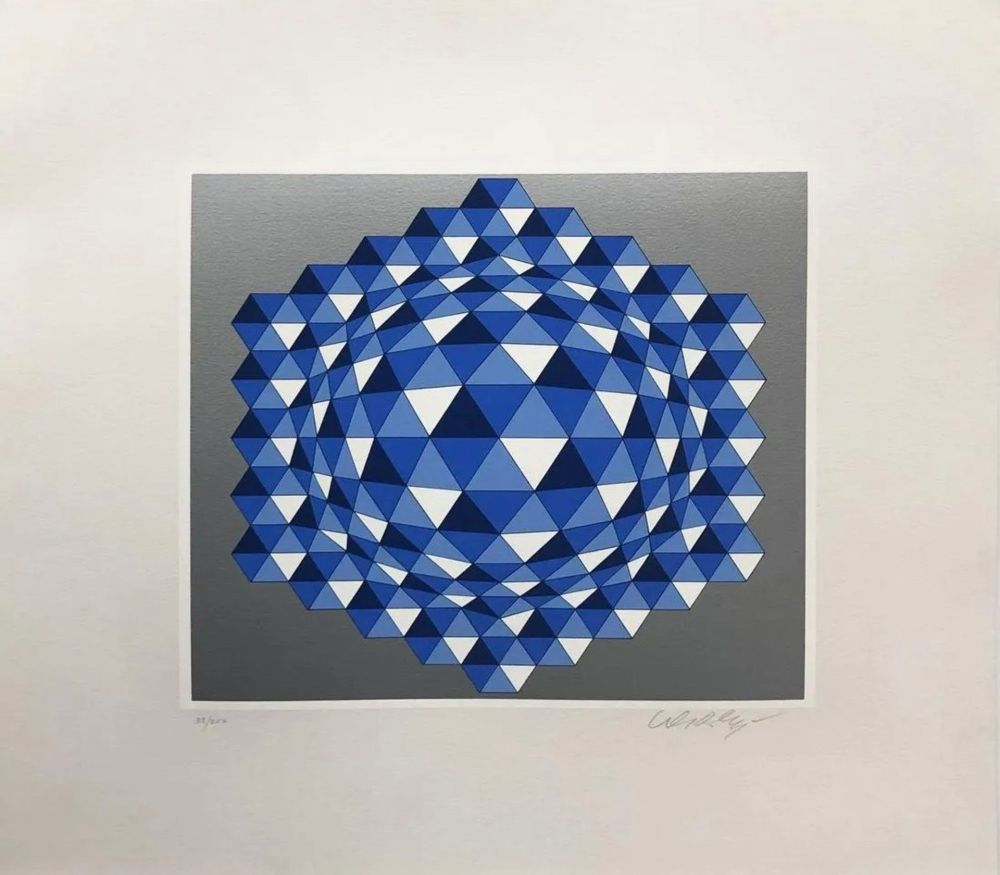 Sérigraphie Vasarely - Untitled