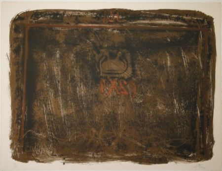 Lithographie Tàpies - Untitled