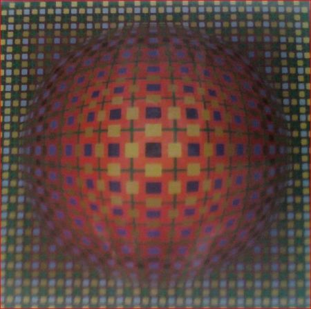 Sérigraphie Vasarely - Untitled