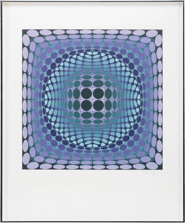 Sérigraphie Vasarely - Untitled