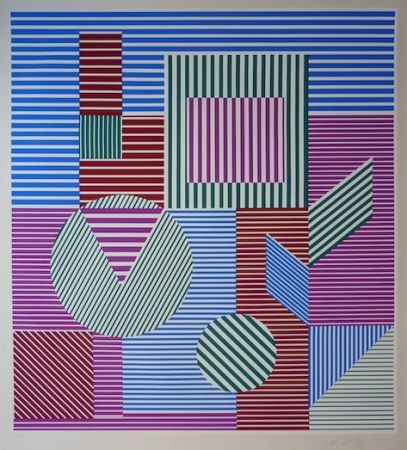 Sérigraphie Vasarely - Untitled