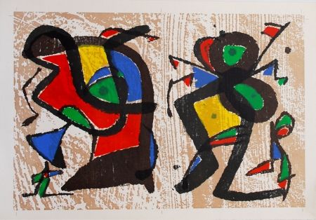 Gravure Sur Bois Miró - Untitled