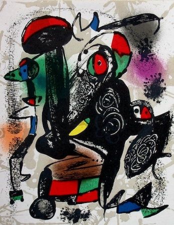 Lithographie Miró - Untitled