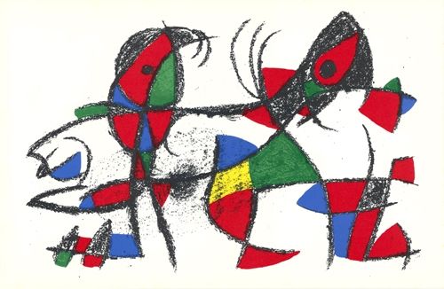 Lithographie Miró - Untitled