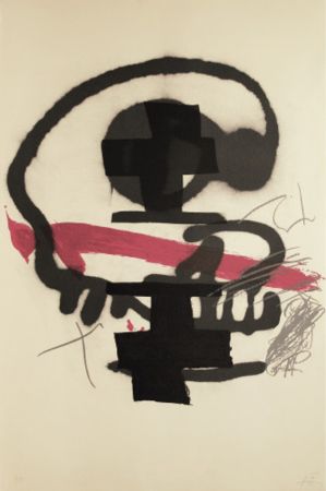 Lithographie Tàpies - Untitled