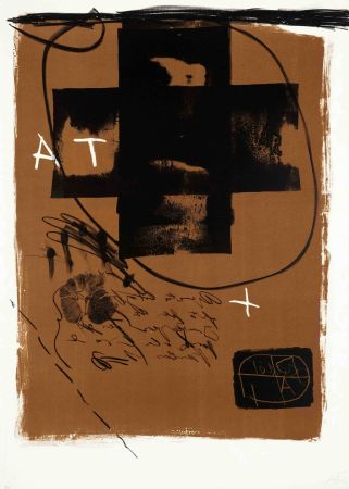 Lithographie Tàpies - Untitled