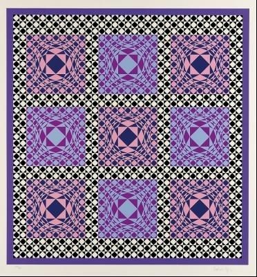 Sérigraphie Vasarely - Untitled