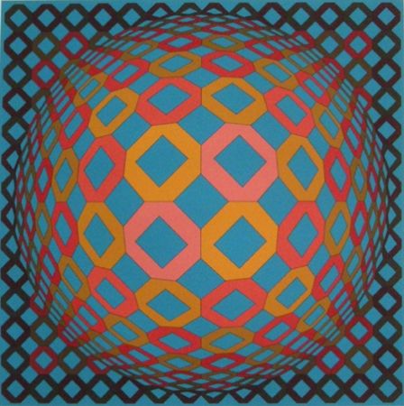 Sérigraphie Vasarely - Untitled