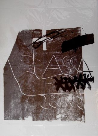 Lithographie Tàpies - Untitled