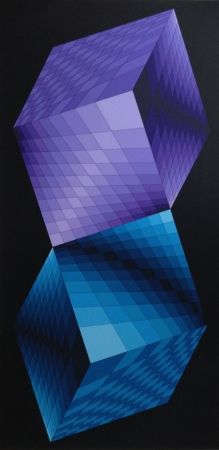 Sérigraphie Vasarely - Untitled