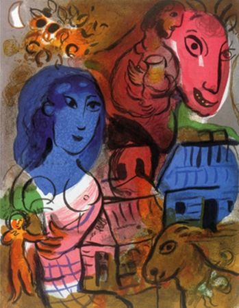 Lithographie Chagall - Untitled