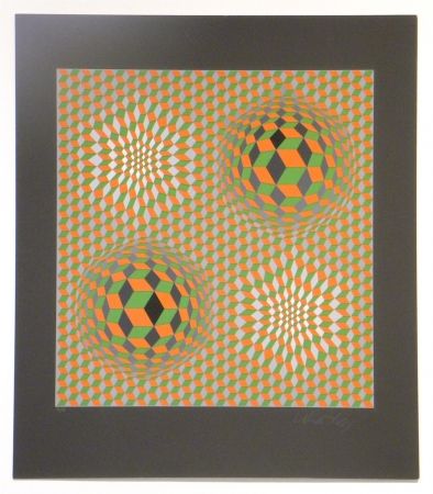 Sérigraphie Vasarely - Untitled #6