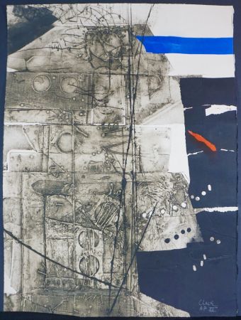 Carborundum Clavé - Untitled (Black)