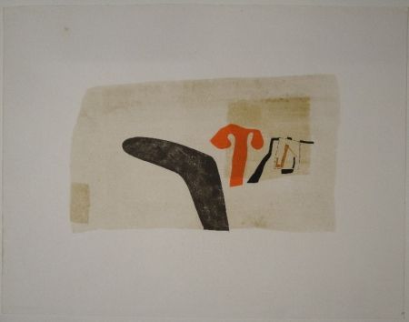 Lithographie Bissier - Untitled (Composition)