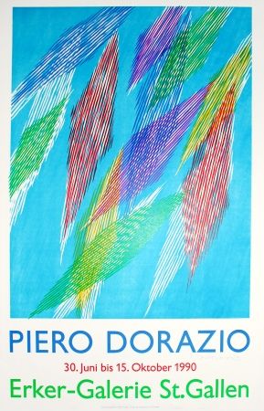Lithographie Dorazio - Untitled (Exhibition poster)