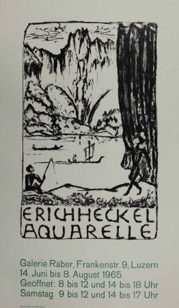Lithographie Heckel - Untitled (Exhibition poster)