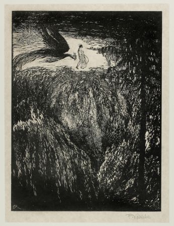 Gravure Sur Bois Kobliha - Untitled (Fairy tale)