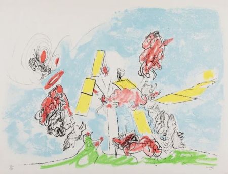 Lithographie Matta - Untitled (from Fog Mog Magog)