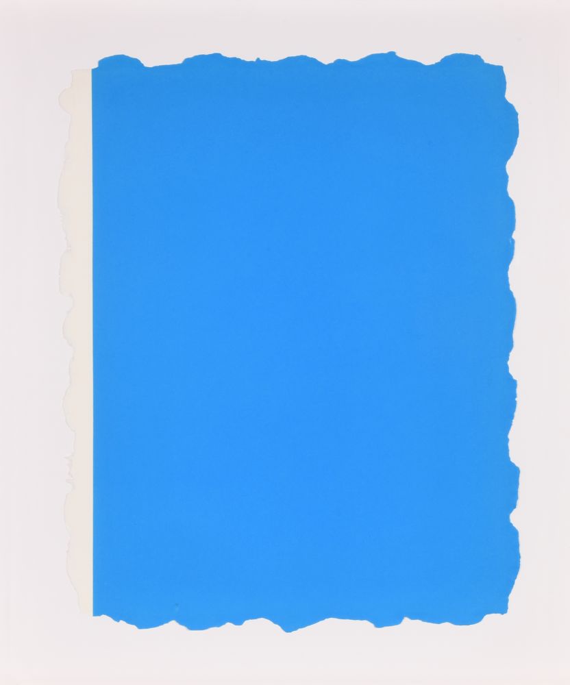 Aquatinte Flavin - Untitled, from Sequences - Blue