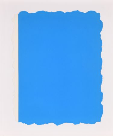 Aquatinte Flavin - Untitled, from Sequences - Blue