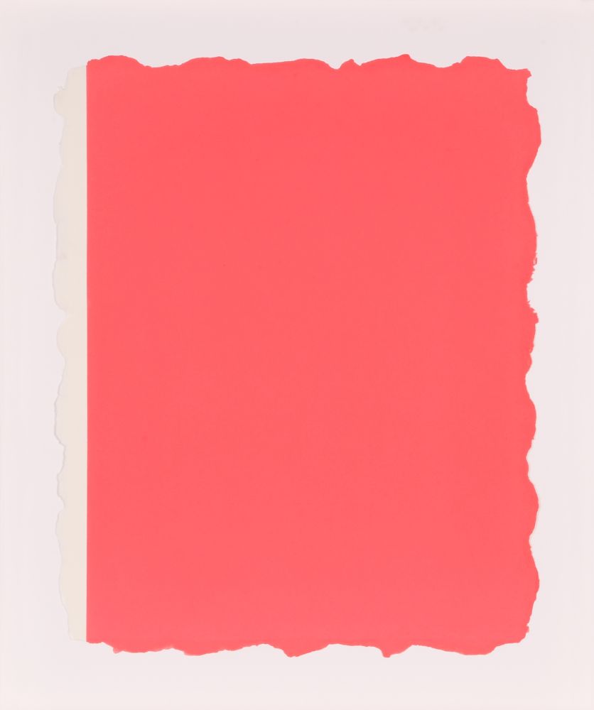 Aquatinte Flavin - Untitled, from Sequences - Pink