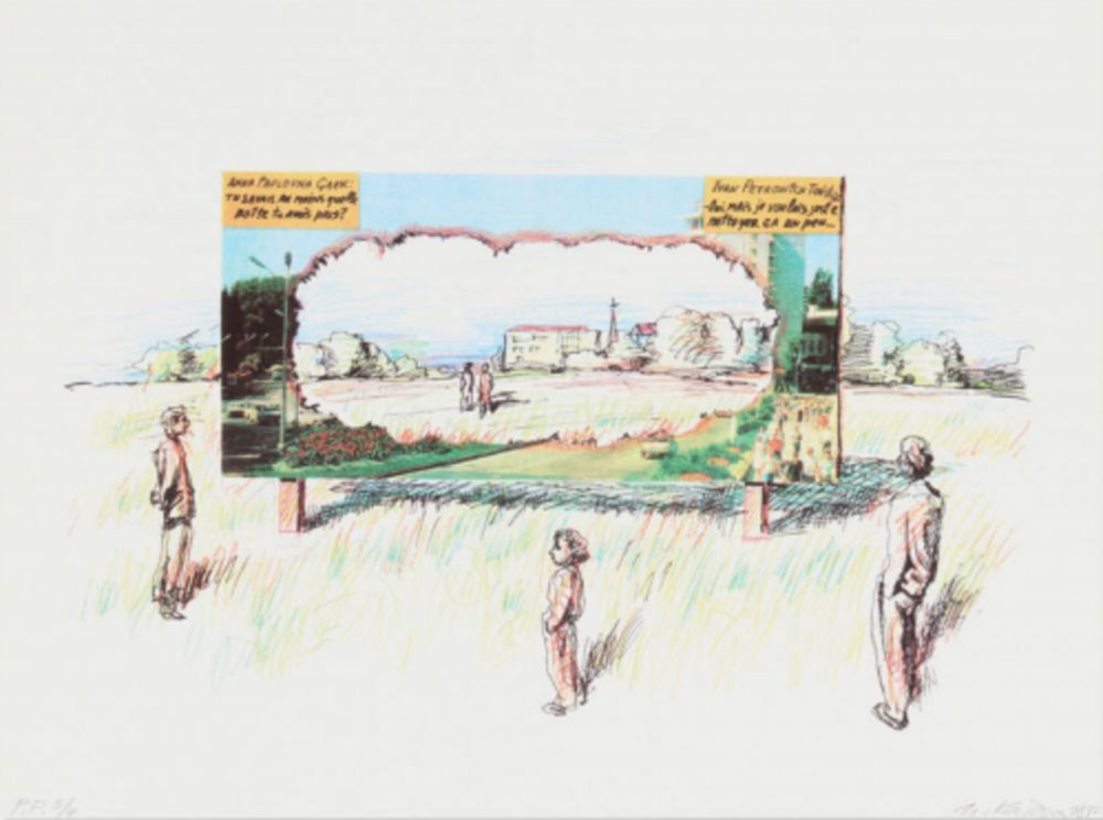 Sérigraphie Kabakov - Untitled (From The Edge of Awareness)