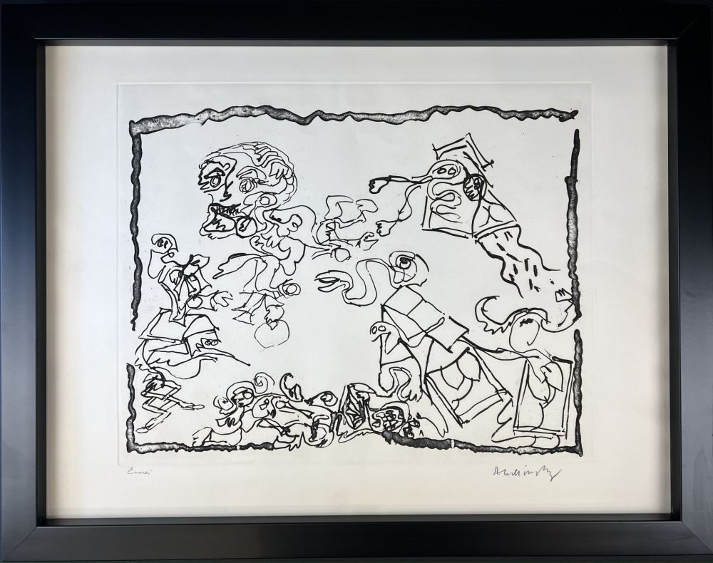 Gravure Alechinsky - Untitled from The Test of the Title (Le Test du titre)