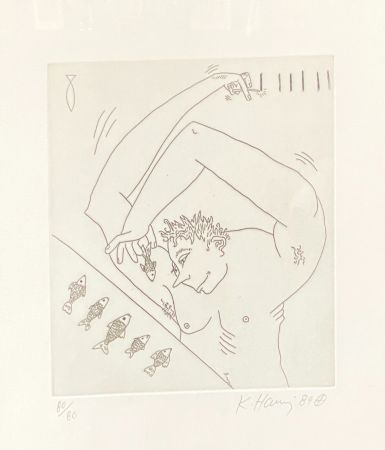 Gravure Haring - Untitled (From the Valley Suite)
