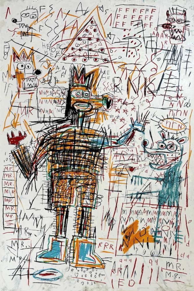 Sérigraphie Basquiat - Untitled I from The Figures Portfolio