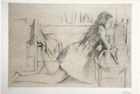 Lithographie Balthus - Untitled I (meditation)