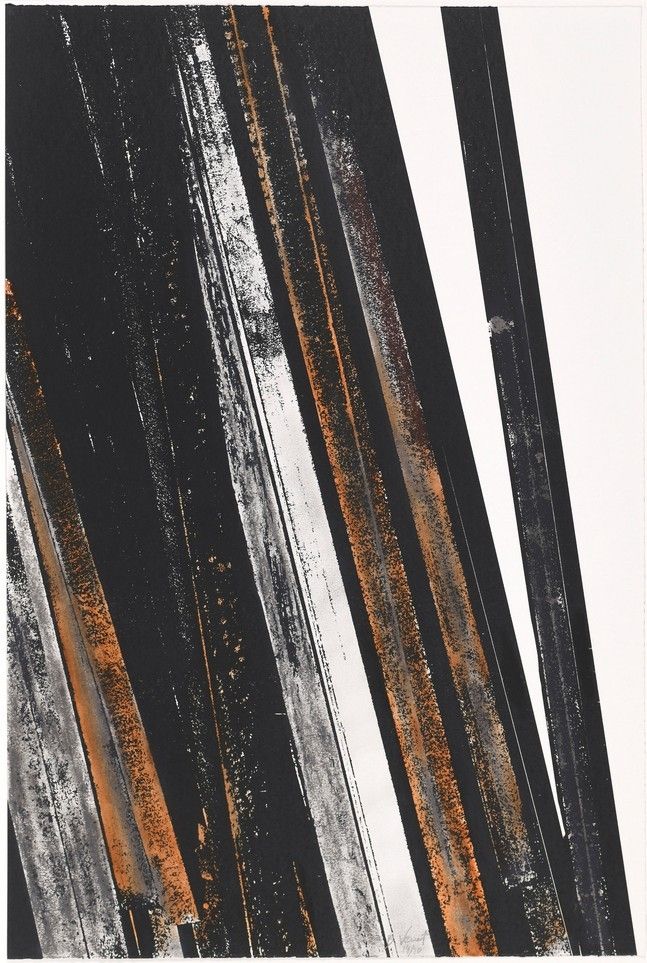 Sérigraphie Venet - Untitled II (Lignes droites)