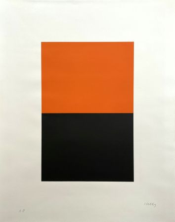 Lithographie Kelly - Untitled (Orange/Black)