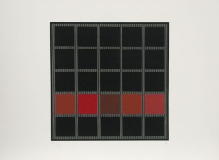 Sérigraphie Soto - Untitled (Red)