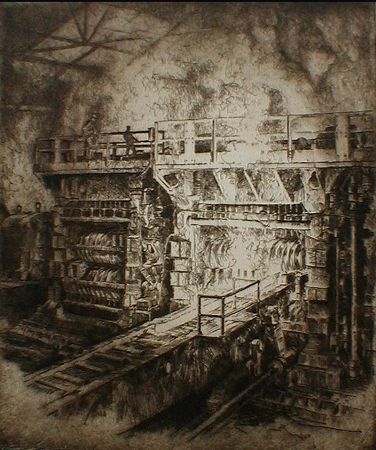 Eau-Forte Kuhler - Untitled (steel mill)