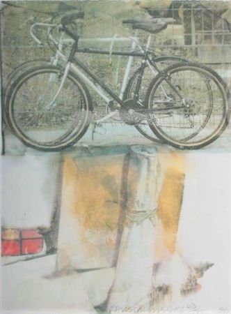 Sérigraphie Rauschenberg - Untitled (Two Bicycles)