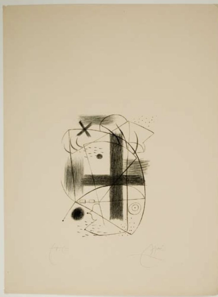 Lithographie Miró - Untitled/Sin título