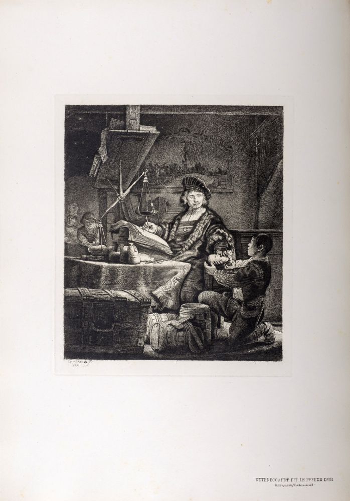 Héliogravure Rembrandt - Uytenbogaert dit Le Peseur d'Or