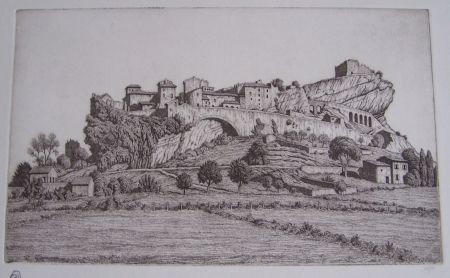 Gravure Strang - Vaison-la-Romaine