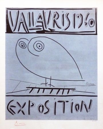 Linogravure Picasso - Vallauris 1960