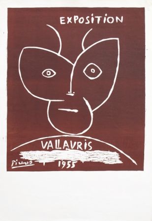 Linogravure Picasso - Vallauris 55