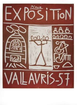 Linogravure Picasso - Vallauris 57